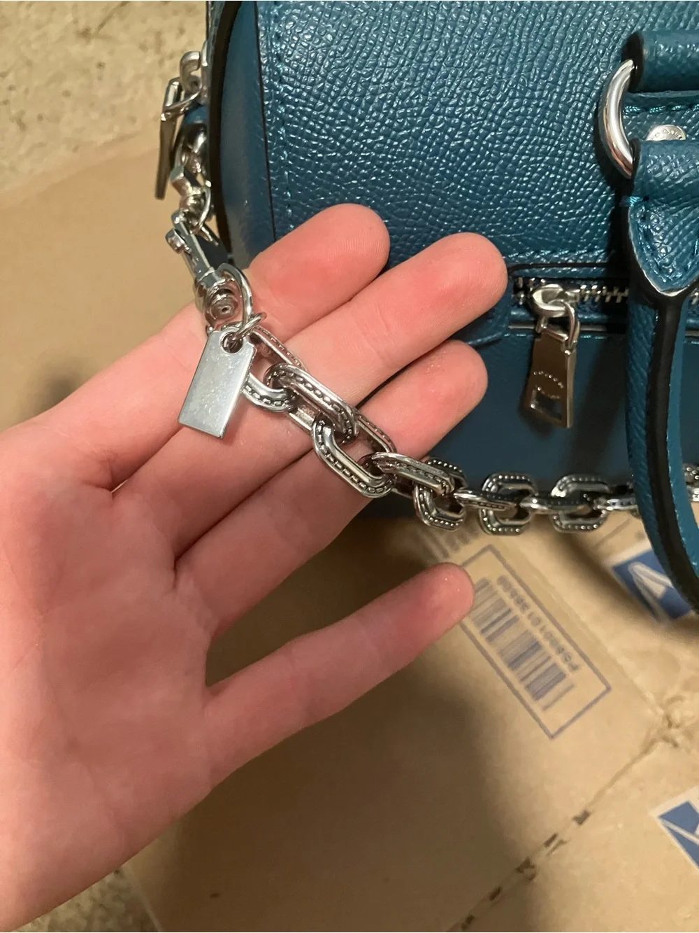 Coach pebble leather